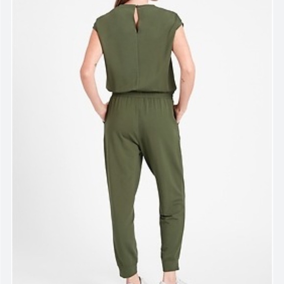 Women's Summer Casual Crewneck Short Sleeve Waist Jumpsuit Romper Elastic Waist - Picture 1 of 11